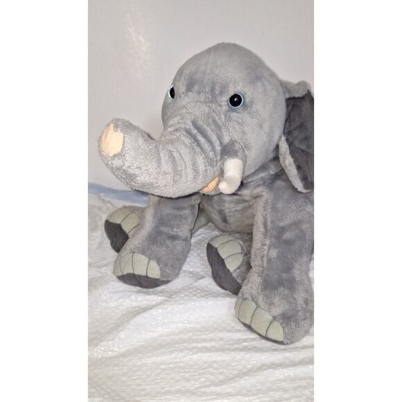 A Planet Earth Elephant Plush Stuffed Animal Toy Realistic African Pachyderm - Picture 3 of 12